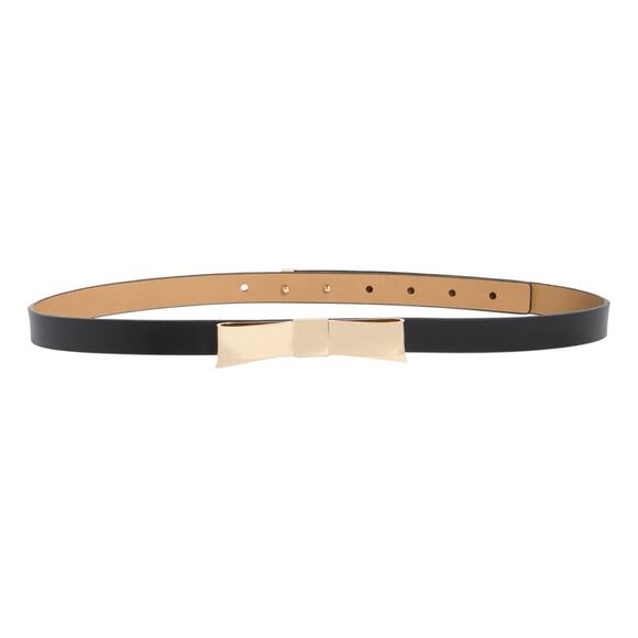 Kate Spade New York Metal Bow Leather Belt